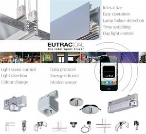 low voltage track single and 3ph track with data bus for DALI DMX lighting control systems