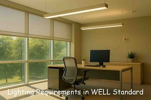 lighting requirements in WELL Standard